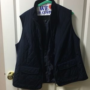 Talbot zipper front quilted vest